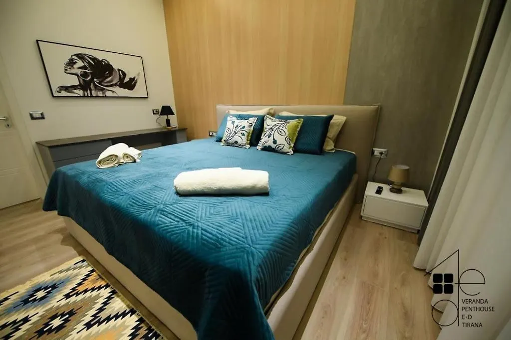 Apartment Ferienwohnung Veranda Penthouse E.D Tirana Albanien